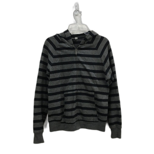 Bonds Grey Full Zip Brushed Fleece Lined Hoodie Ladies Size Small