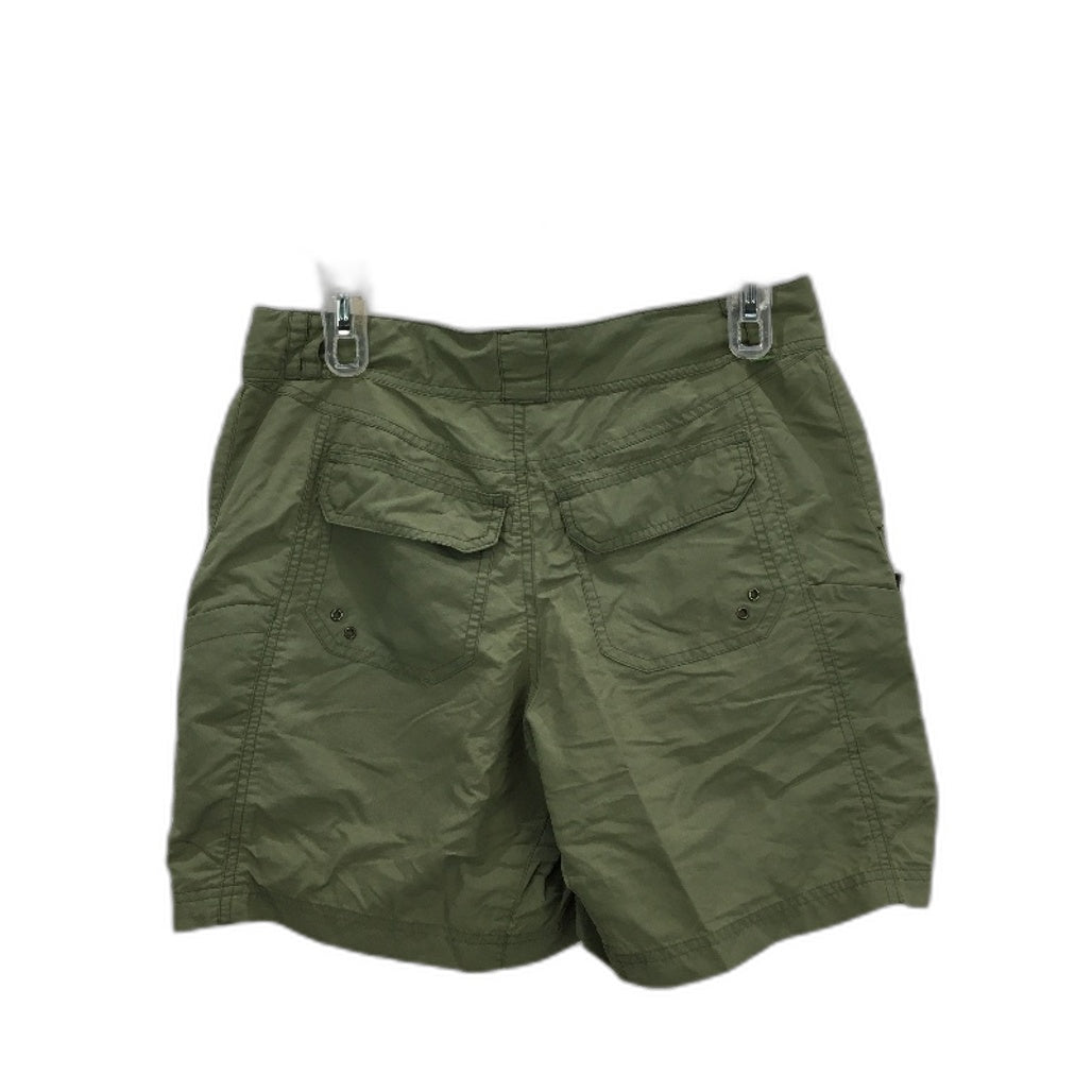 Rei UPF 50+ Army Green Flat Front Nylon Cargo Shorts Ladies Size Small