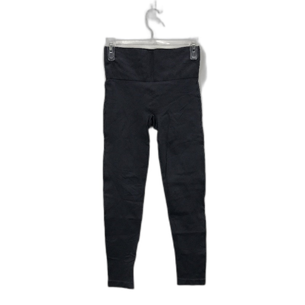 Bonds Move Grey Blue Ribbed Knitted Nylon Leggings Ladies Size Small