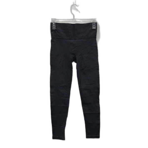 Bonds Move Grey Blue Ribbed Knitted Nylon Leggings Ladies Size Small