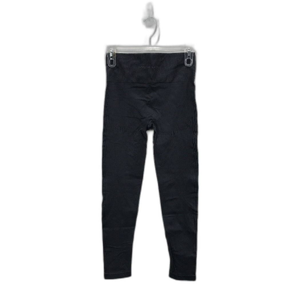 Bonds Move Grey Blue Ribbed Knitted Nylon Leggings Ladies Size Small