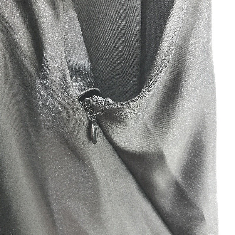 Zara Cut Out Back Satin Spaghetti Strap Black Mini Dress Ladies Size Medium