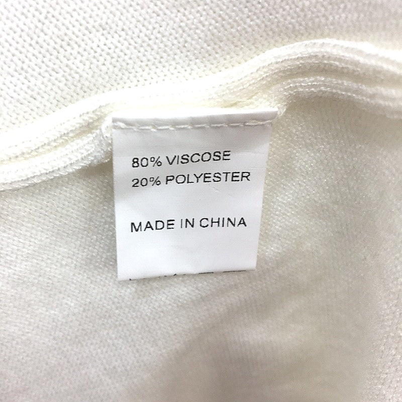 Cindy & Sami Chain Print White Knitted Midi Cardigan Ladies Size XL NEW