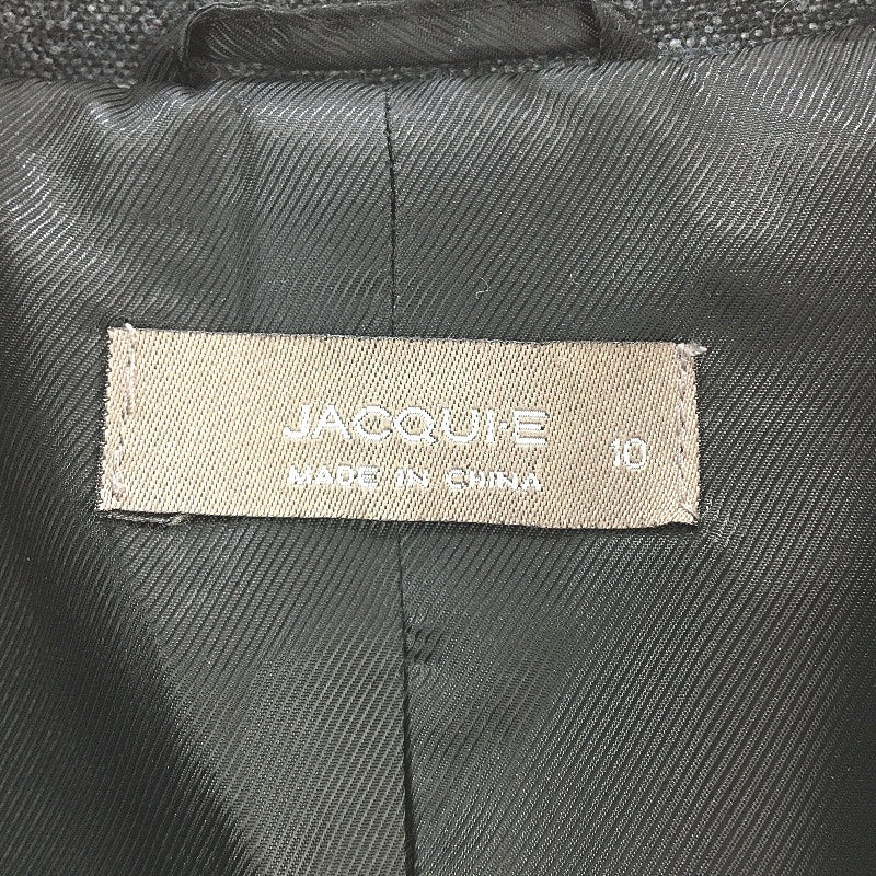 Jacqui E Woven Double Breasted Cropped Blazer Jacket Ladies Size 10