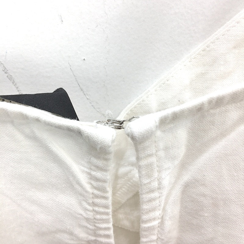 Glassons Linen Blend Plain White Spaghetti Strap Midi Dress Ladies Size 8