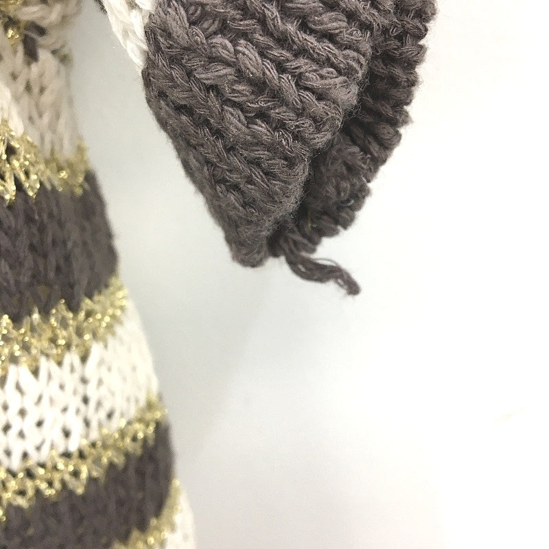 Cotton On Body Luxe Gold Knit Shortsleeve Stripe Sweater Ladies Size XL