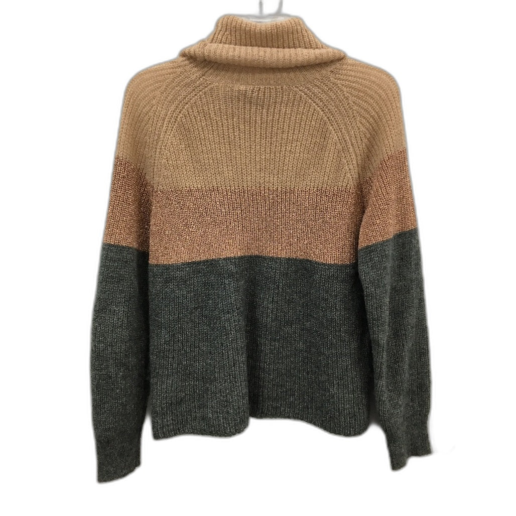 Country Road Turtleneck Metallic Knit Mohair Blend Sweater Ladies Size Small