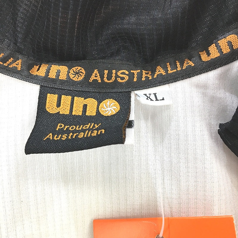 Uno Short Sleeve Orange Black Ribbed Team Cycling Jersey Mens Size XL NEW