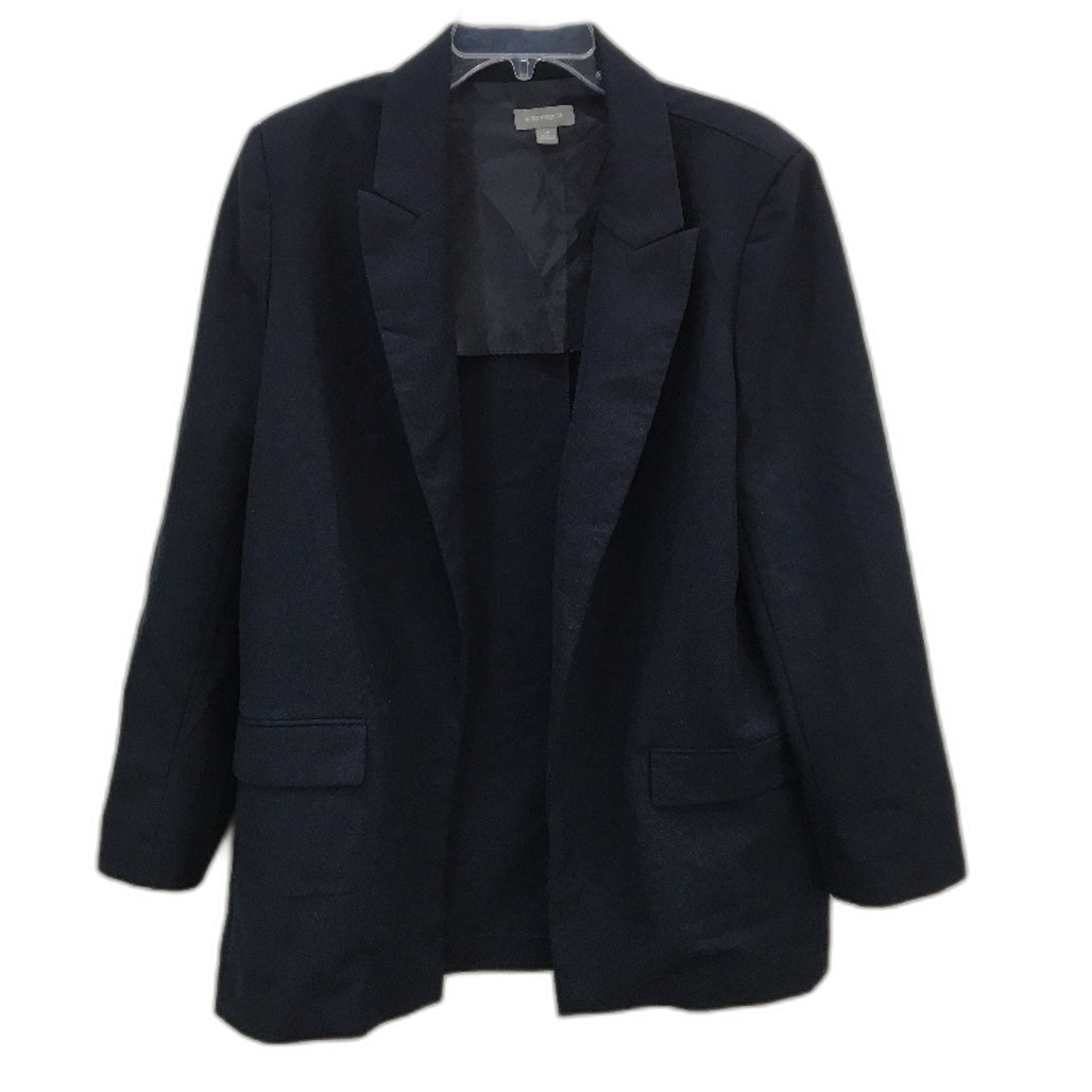 Suzanne Grae Essential Navy Open Lined Blazer Jacket Ladies Size Medium