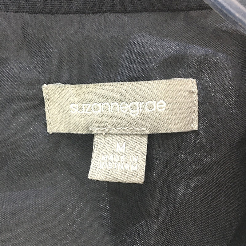 Suzanne Grae Essential Navy Open Lined Blazer Jacket Ladies Size Medium