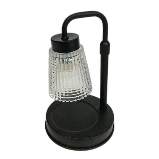 50W Flared Black Metal Base Flameless Dimmable Electric Candle Warmer NEW