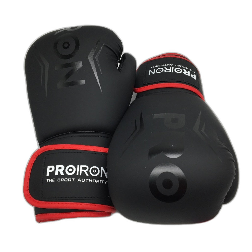 PROIRON 10oz Black Boxing Gloves Training Mitts with Deodoriser Packs NEW