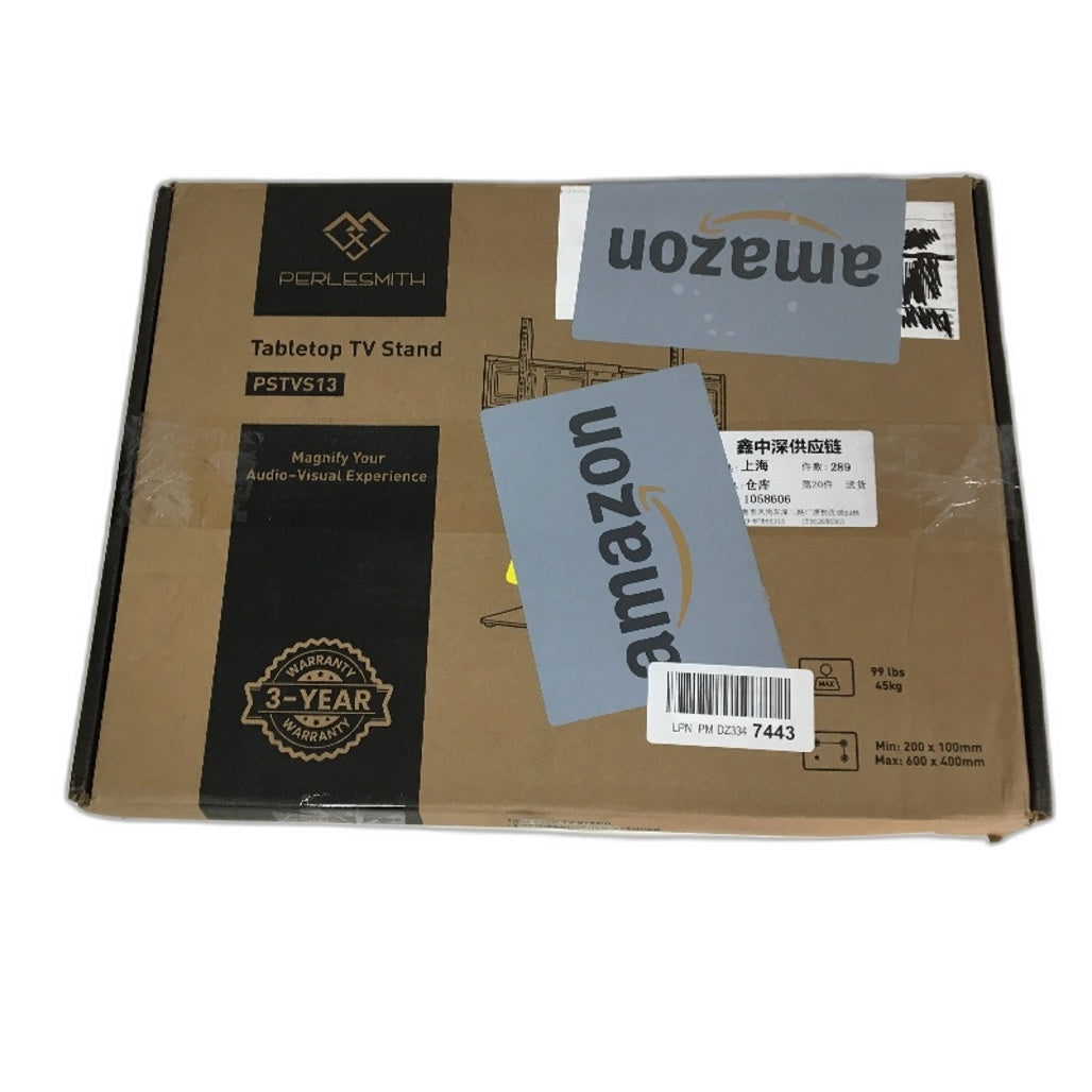 PERLESMITH Universal Swivel Tabletop VESA 600x400mm Mount TV Stand 37-65" NEW