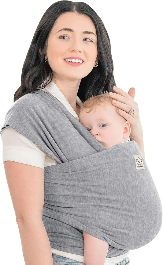 KeaBabies Classic Grey Lightweight Breathable Original Baby Wrap Carrier NEW