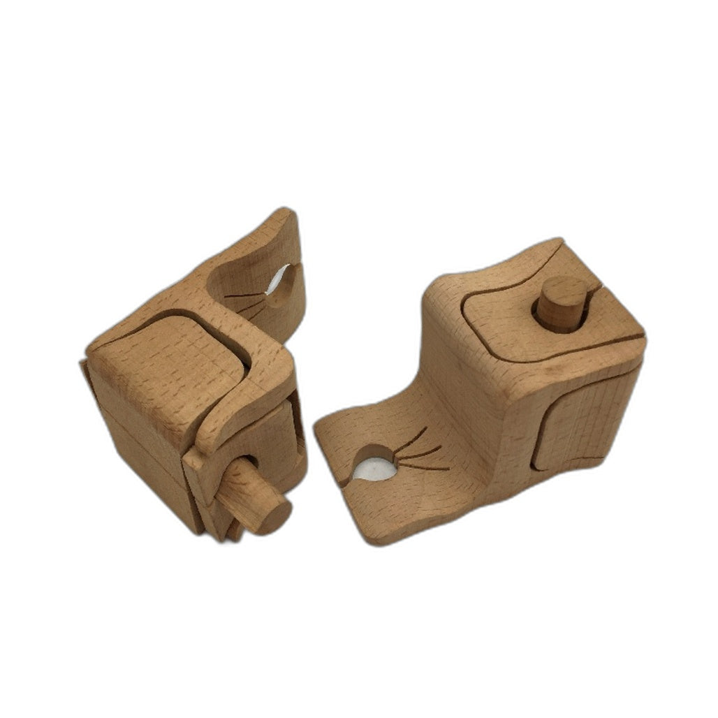 ANTIQUE DRGM Made In Germany Timber Toy Novelty Puzzle In Original Box