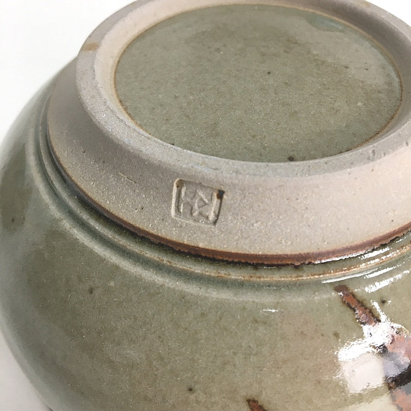 HANDCRAFTED Australian Pottery Gum Leaf Design Lidded Tureen & 6 Soup Bowls