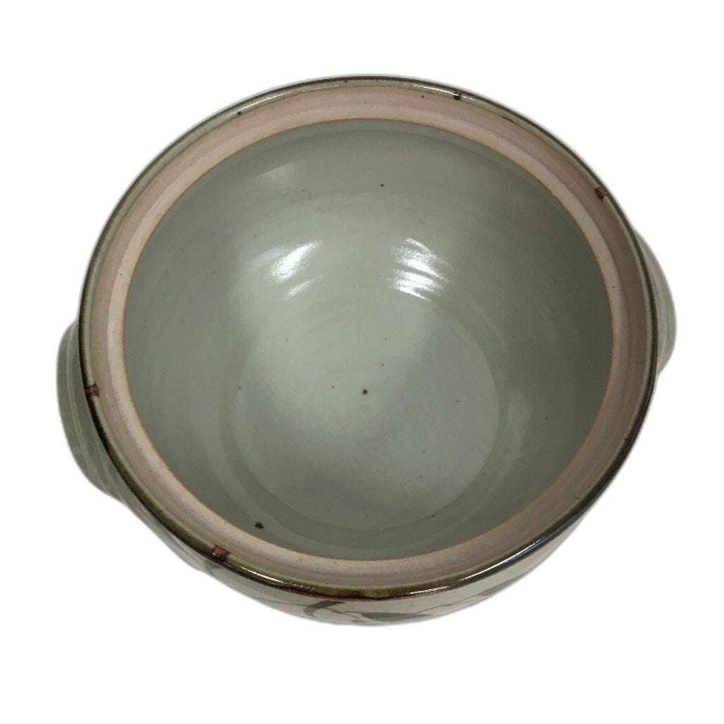 HANDCRAFTED Australian Pottery Gum Leaf Design Lidded Tureen & 6 Soup Bowls