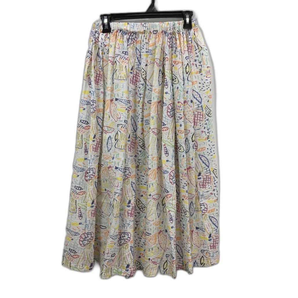 RWB Romance Was Born by Ken Done Elastic Waist Cotton Skirt Ladies Size 8 NEW