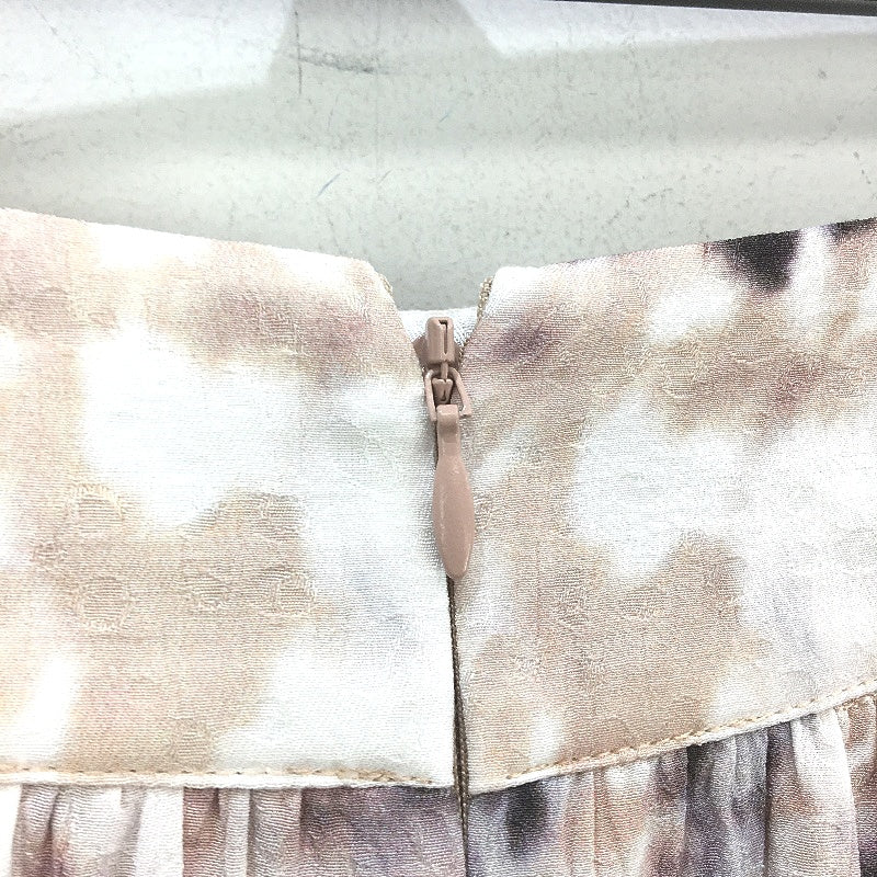 Basque Petite Textured Mottled Print Mid Length Zip Up Skirt Ladies Size 8 NEW