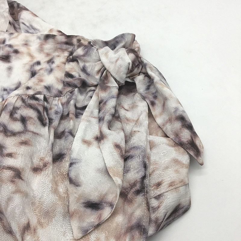 Basque Petite Textured Mottled Print Mid Length Zip Up Skirt Ladies Size 8 NEW