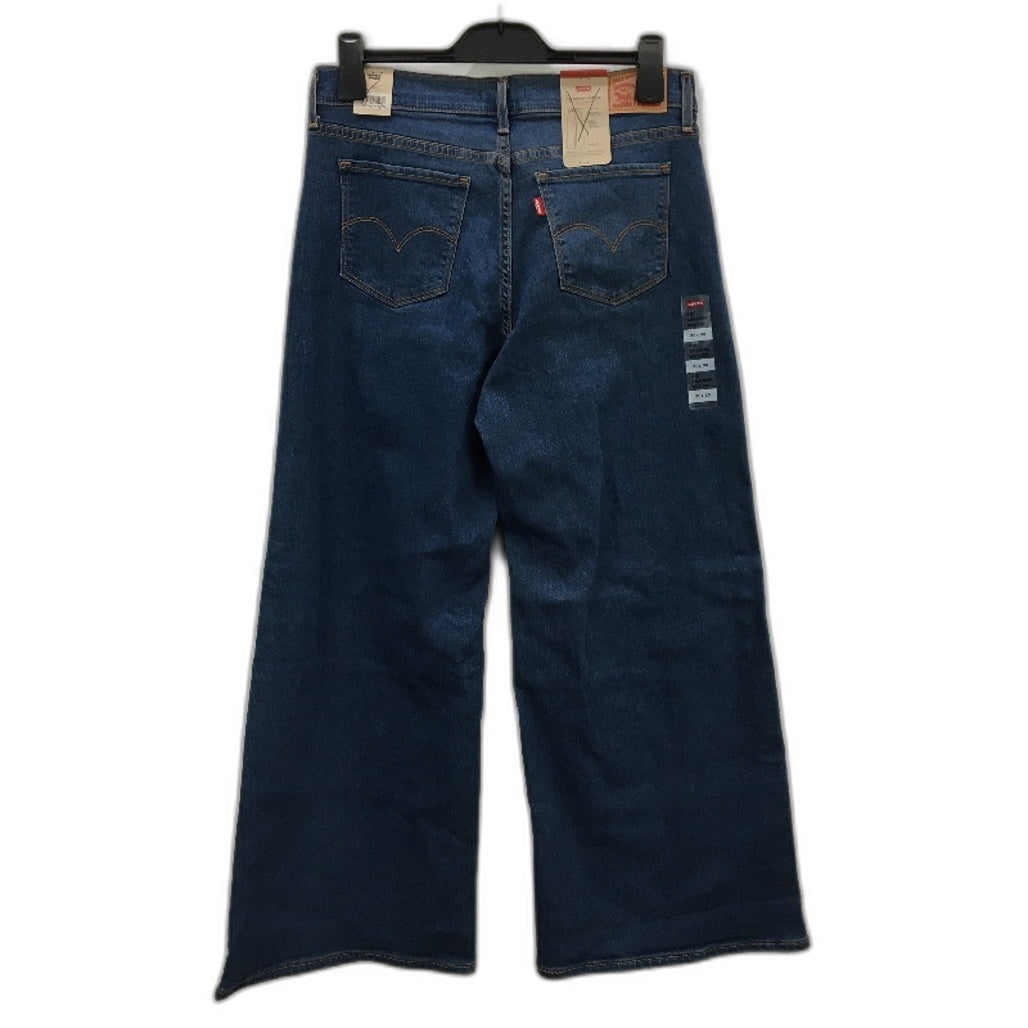 Levi Strauss & Co 318 Shaping Wide Leg Blue Denim Jeans Ladies Size 31 NEW