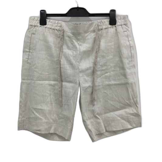 Sportscraft Natural Rosa Linen Blend Elastic Waistband Shorts Ladies Size 16 NEW