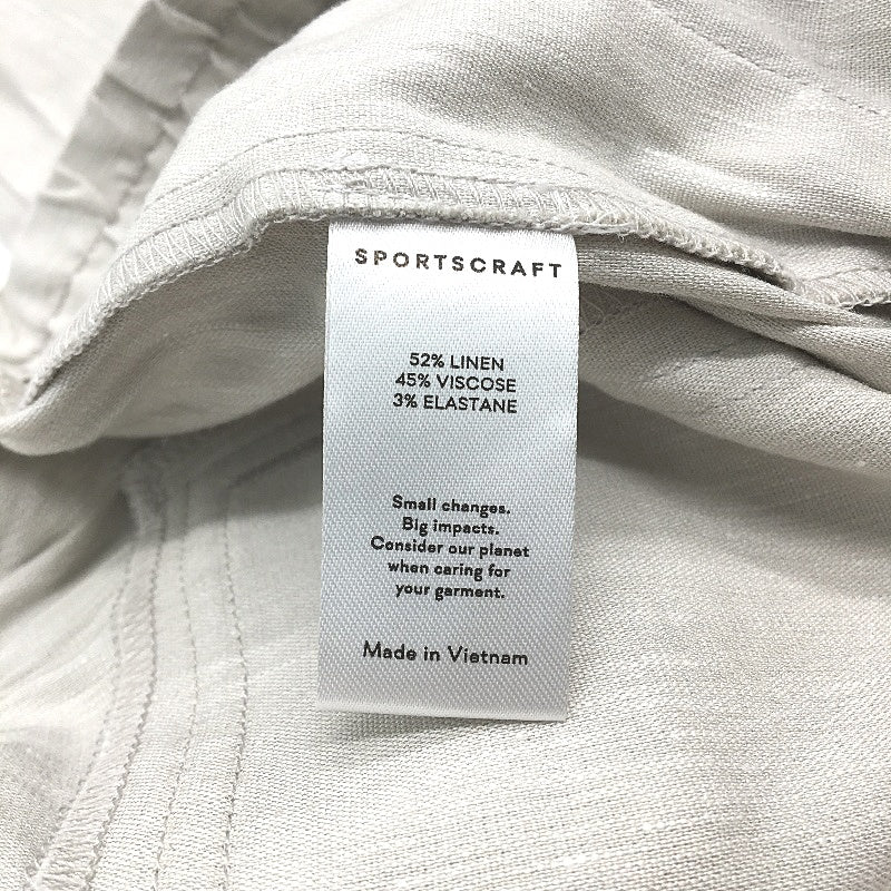 Sportscraft Natural Rosa Linen Blend Elastic Waistband Shorts Ladies Size 16 NEW