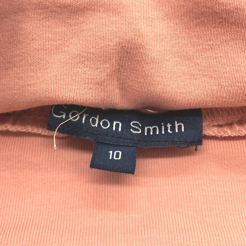 Gordon Smith Coral Pink Mimi 100% Linen Ruffle Hem Pocket Skirt Ladies Size 10