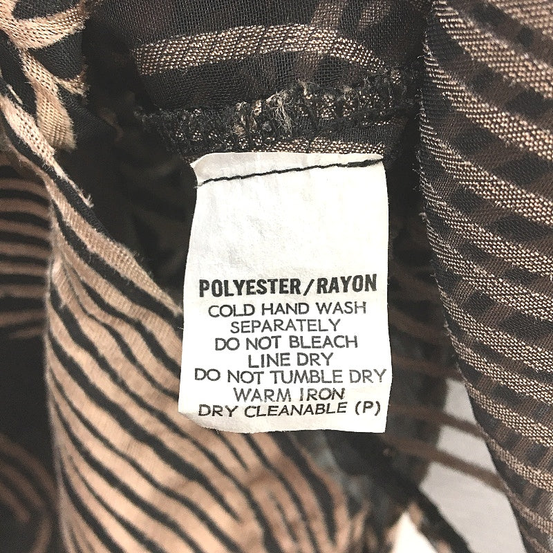 Cristy Deon Made In Australia Bronze Effect Sheer Long Shirt Ladies Size 18