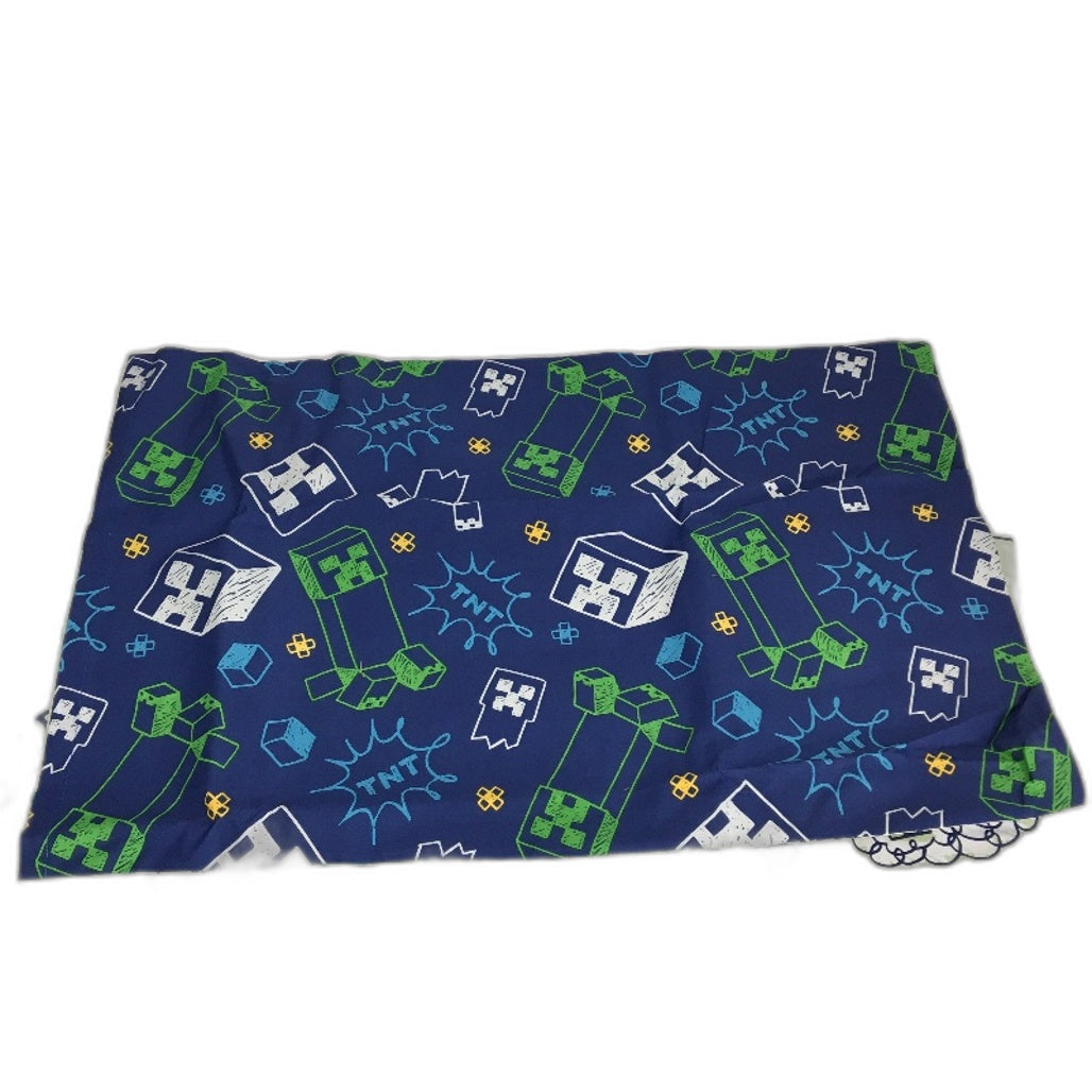 Minecraft Cotton Mint Green Reversible Quilt Cover Set DOUBLE Bed NEW