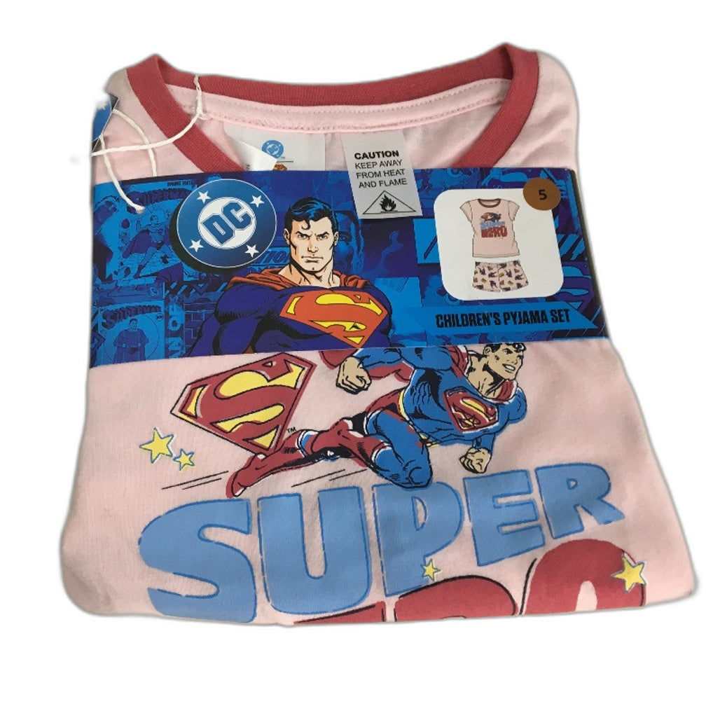 DC Comics Superman & Nickelodeon Paw Patrol Twin Pajama Sets Girls Size 5 NEW