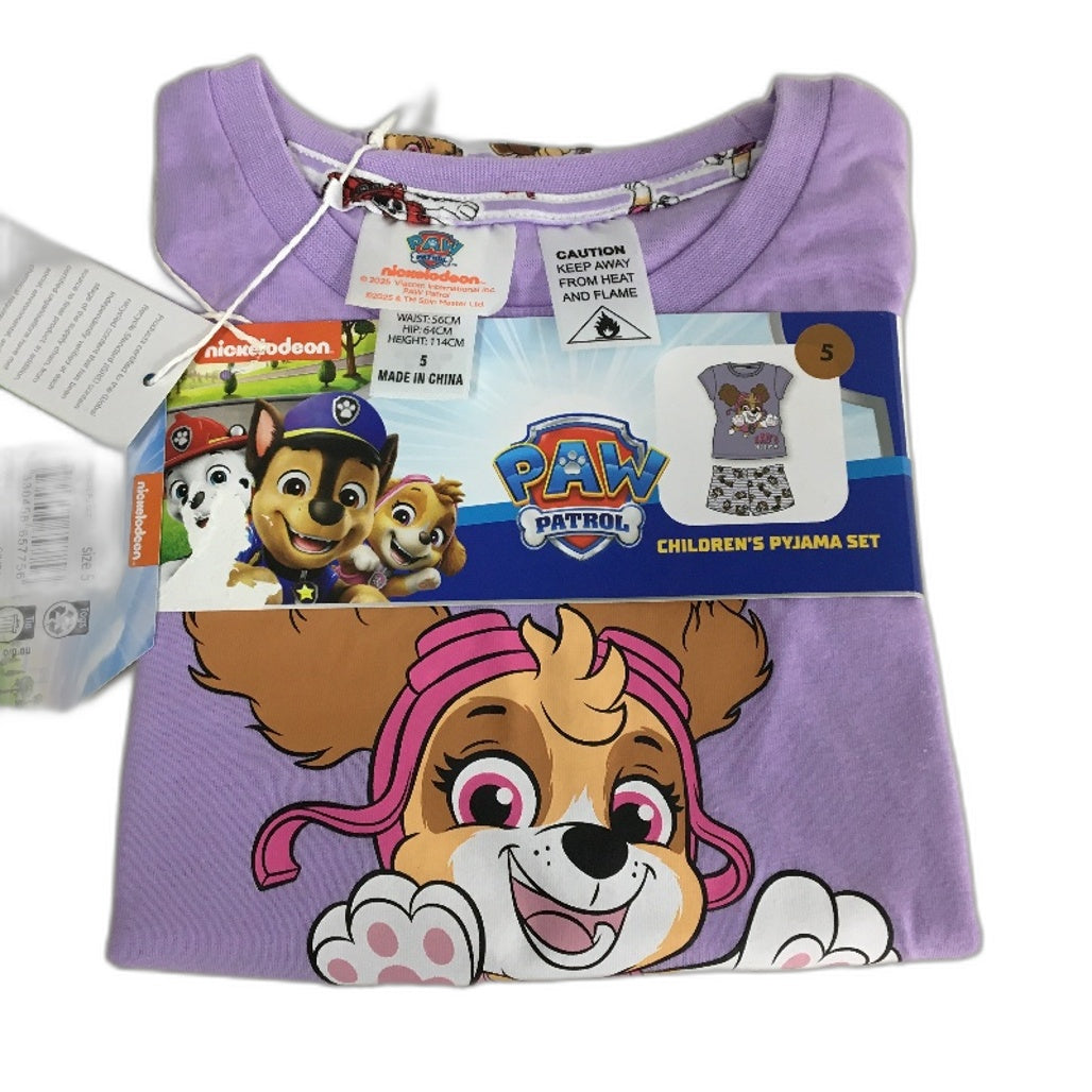 DC Comics Superman & Nickelodeon Paw Patrol Twin Pajama Sets Girls Size 5 NEW