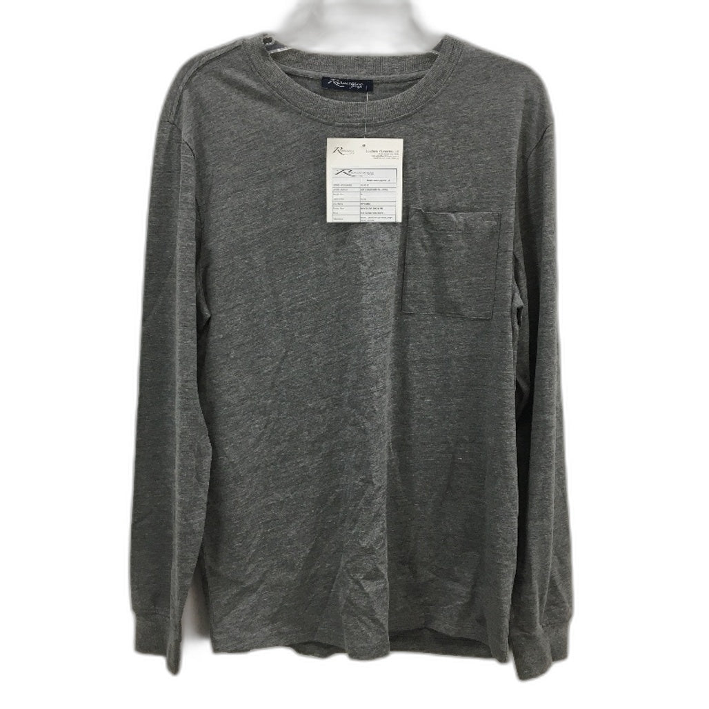 Renaissance Apparel Cotton Blend Grey Long Sleeve TShirt Mens Size M NEW