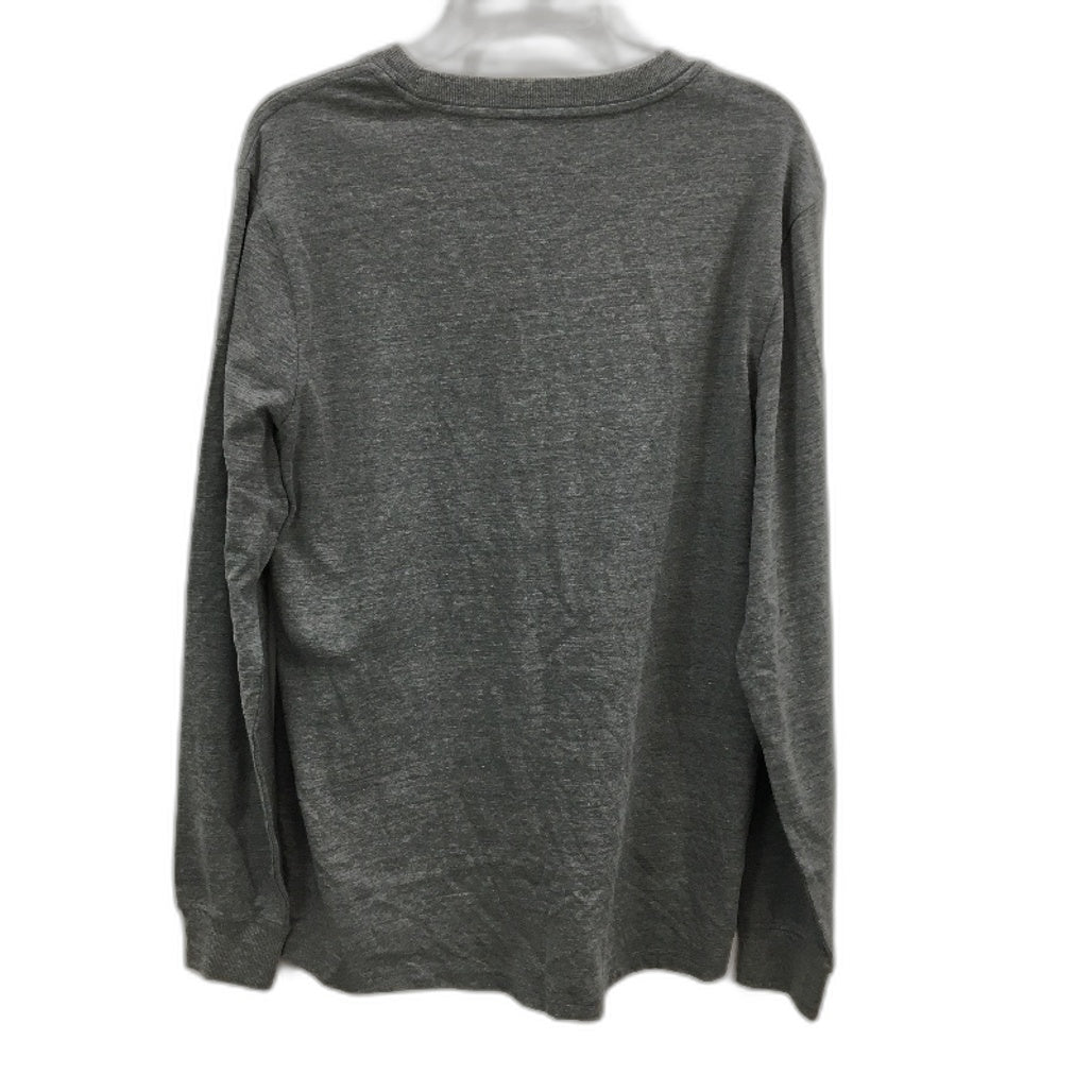 Renaissance Apparel Cotton Blend Grey Long Sleeve TShirt Mens Size M NEW
