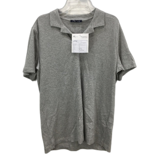 Renaissance Apparel Cotton Blend Grey Marle Ribbed Light TShirt Mens Size M NEW