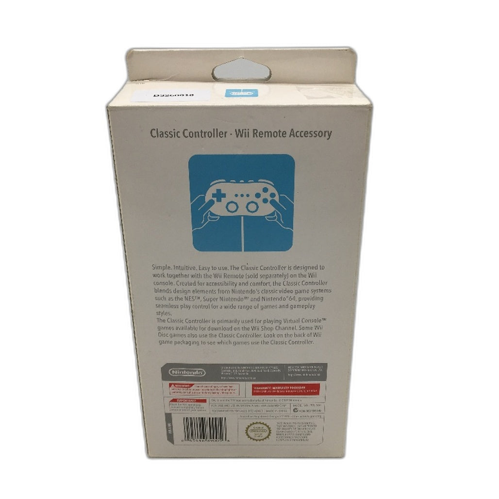 Nintendo RVL-005 Wii Console Remote Classic Controller in White NEW