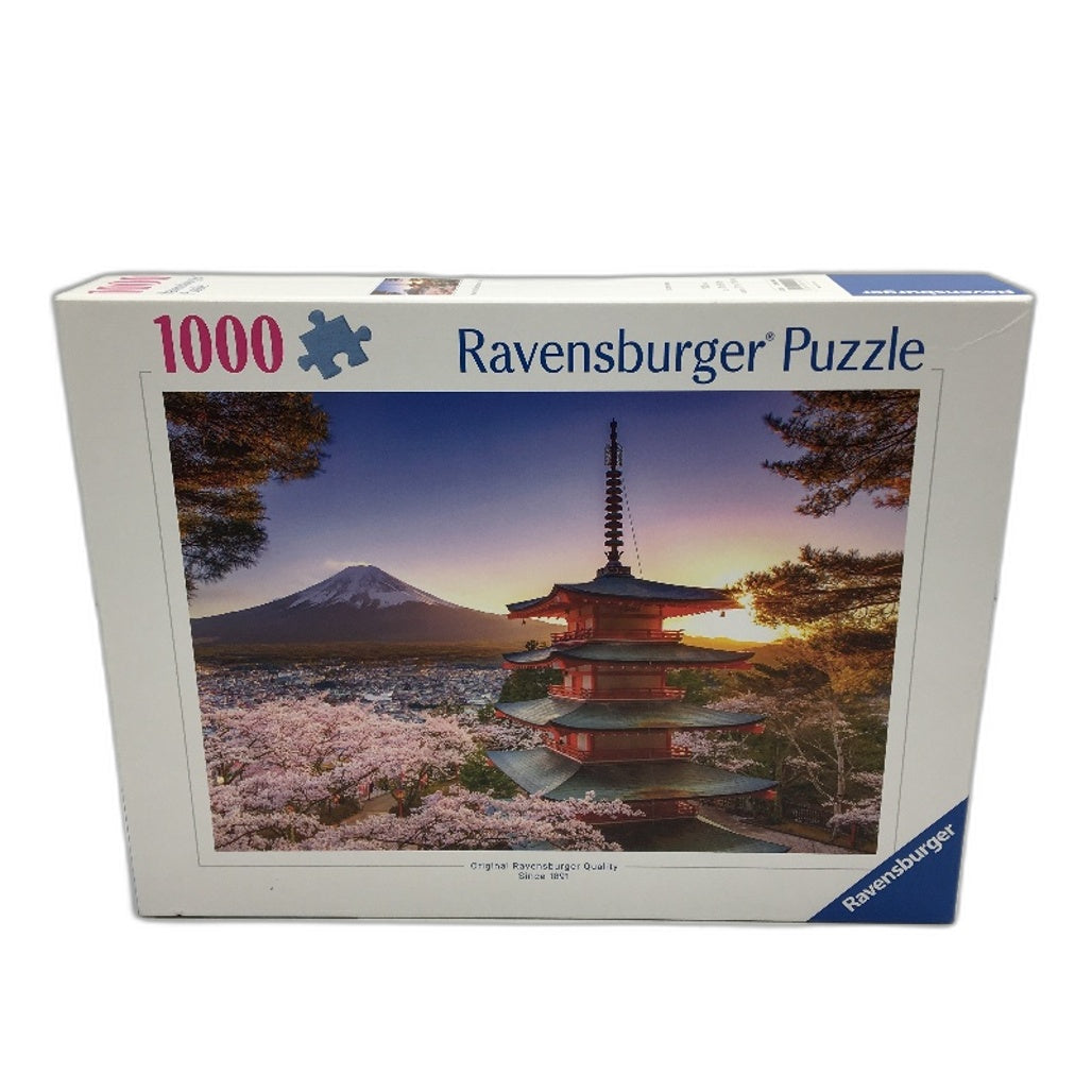 Ravensburger 1008 Piece Mount Fuji Cherry Blossom View Puzzle 70x50cm NEW