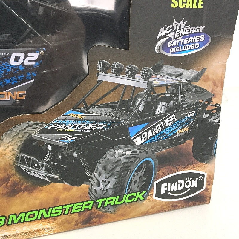 Crawler King 2.4 GHz Blue Panther Ready To Run High Speed 1:10 RC Car Age 8+ NEW