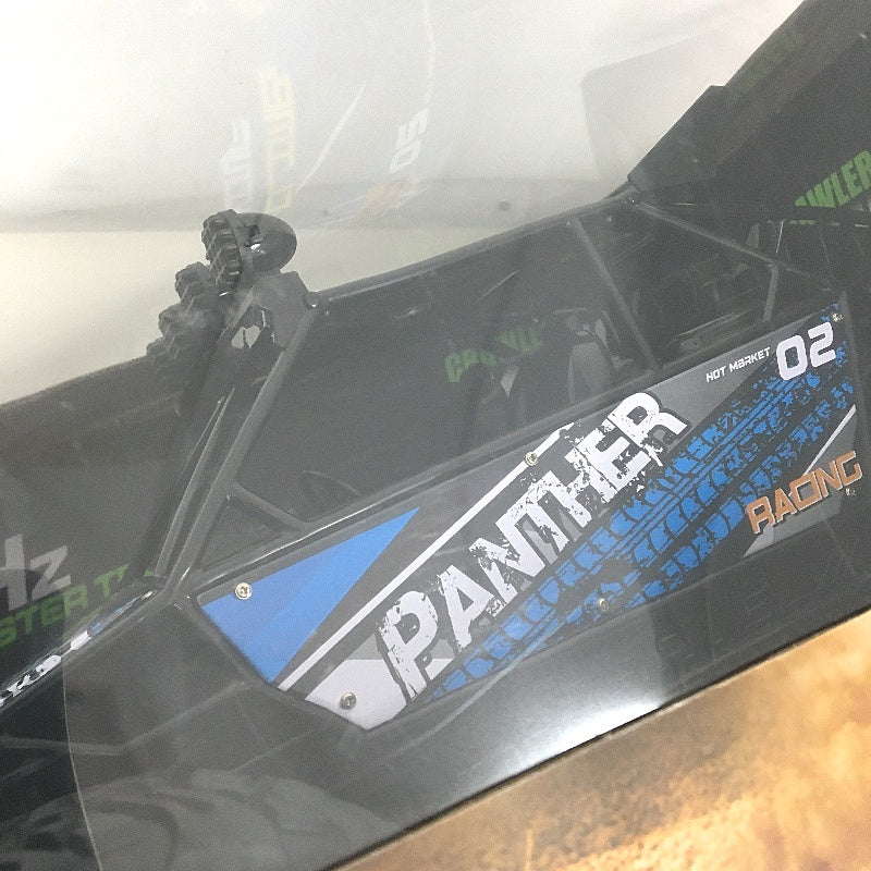 Crawler King 2.4 GHz Blue Panther Ready To Run High Speed 1:10 RC Car Age 8+ NEW