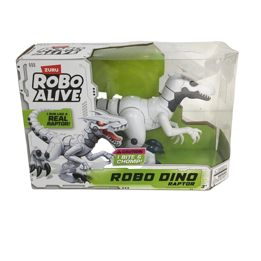 Zuru RoboAlive White Robo Dino Raptor Rampaging Dinosaur Ages 3 Up NEW