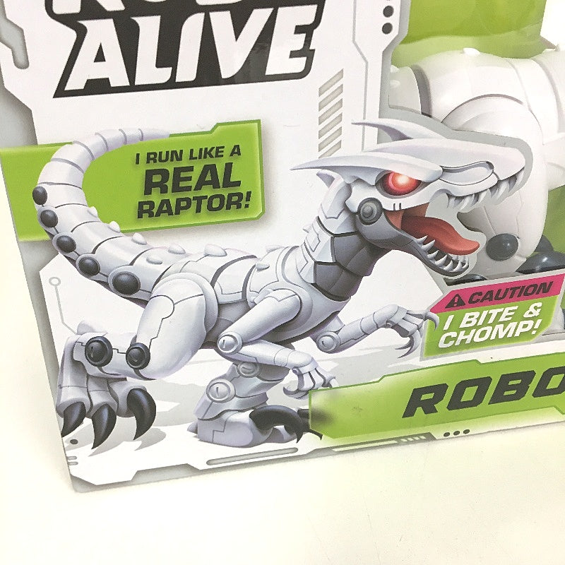 Zuru RoboAlive White Robo Dino Raptor Rampaging Dinosaur Ages 3 Up NEW