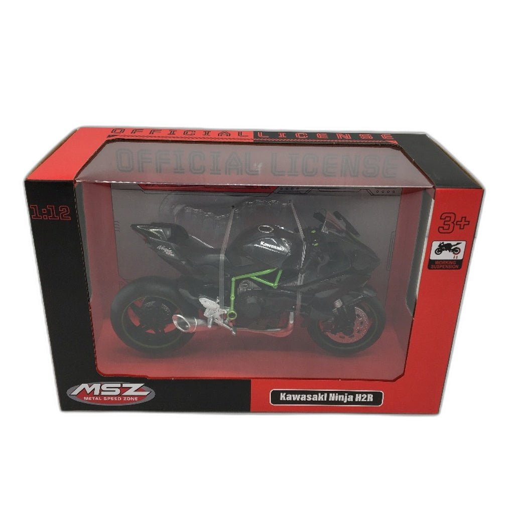 MSZ 1:12 Scale Honda CB400X and Kawasaki Ninja H2R Die Cast Model Bikes NEW