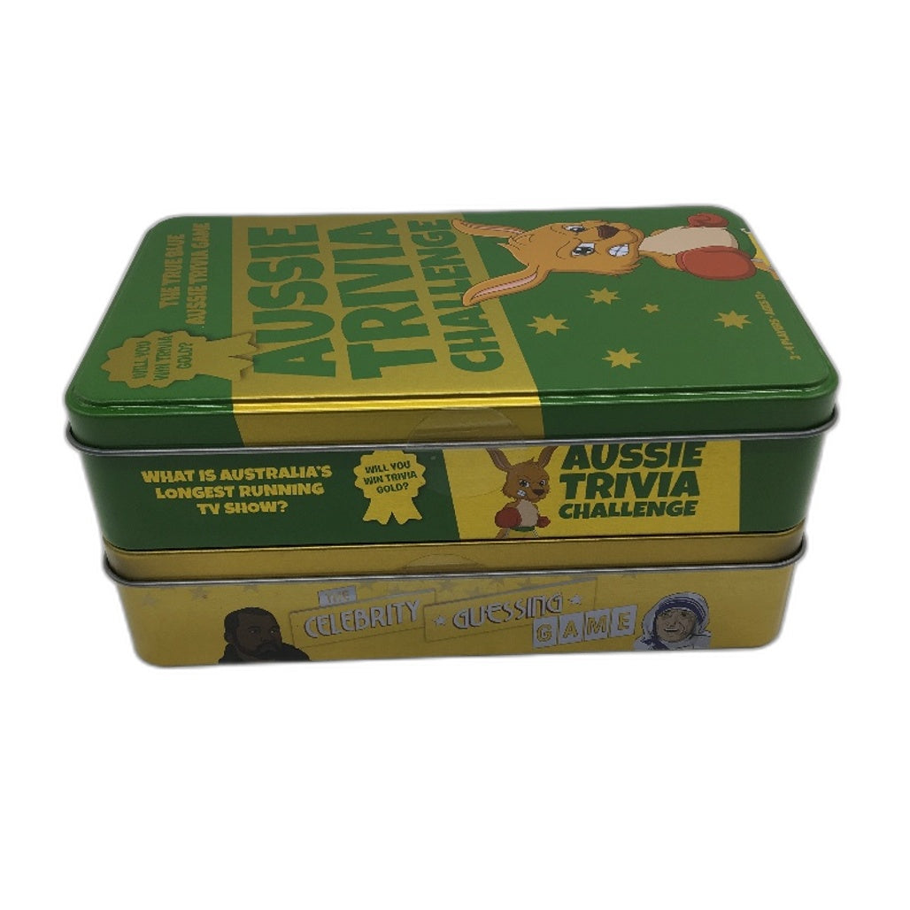 U Games Aussie Trivia and Celebrity Guessing Tin Card Game 2 Pack Bundle NEW