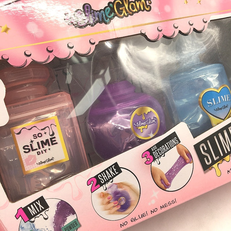 SoSlimeDIY Slime Glam 3 Pack DIY Shimmer Non Toxic Slime Shakers NEW