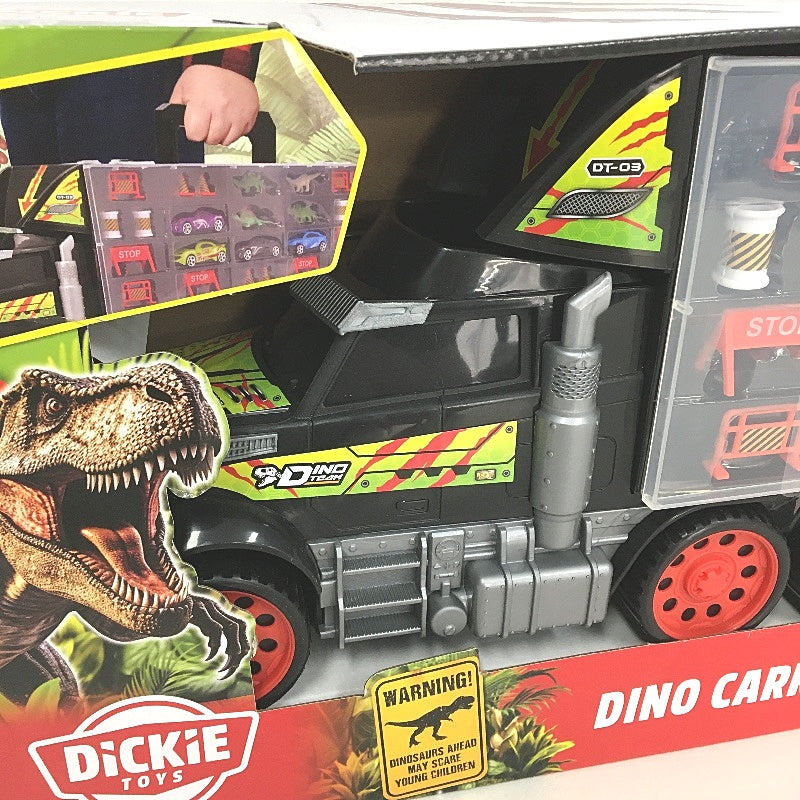 Dickie Toys Dino Carry Case 42 Die Cast Car Slot Truck with Accessories NEW