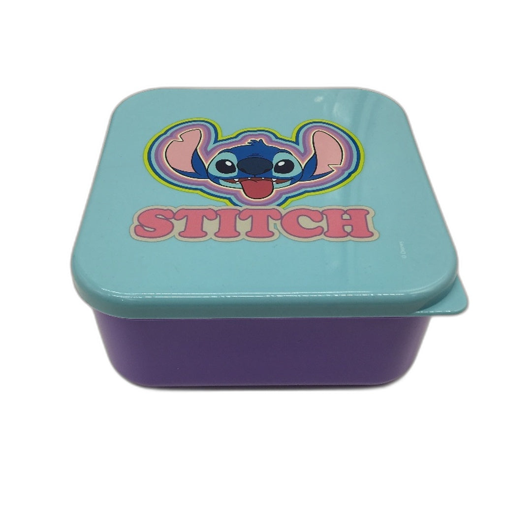 Stitch Ohana 3 PCS Lunch Set Sandwich Container Water Bottle & Lunch Bag NEW