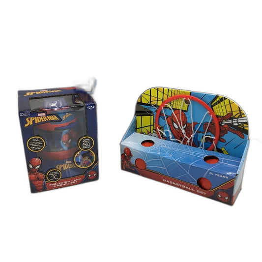Marvel Spider-Man 3 Pack Basketball Set, Board Game and Night Light NEW