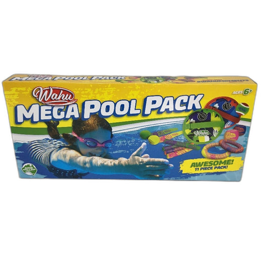 Wahu 13 Piece Mega Pool Pack Outdoor Water Activity Party Game Set NEW
