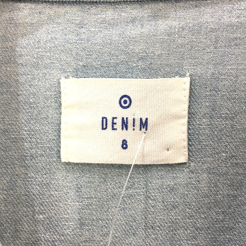 Target Denim Maxi Mid Wash Blue Longsleeve Shirt Dress Ladies Size 8 NEW