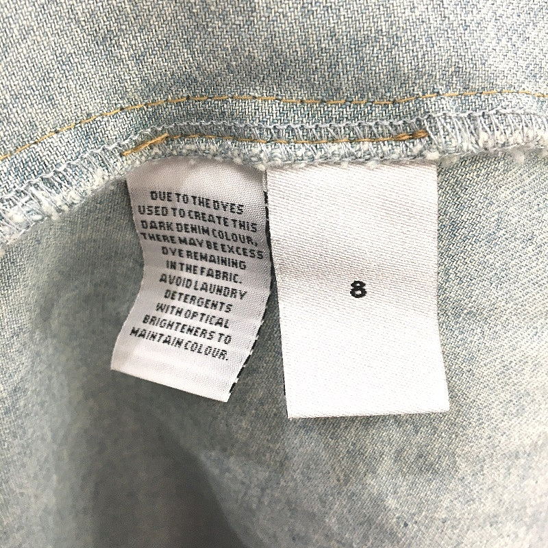 Target Denim Maxi Mid Wash Blue Longsleeve Shirt Dress Ladies Size 8 NEW